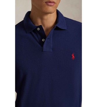 Polo Ralph Lauren Custom Slim Fit navy pique polo shirt
