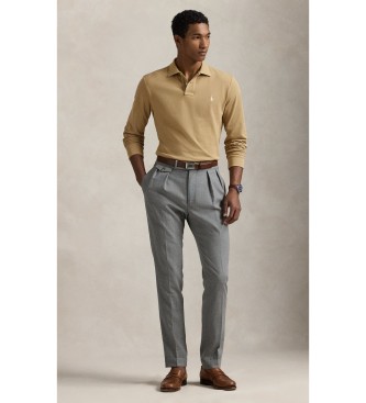 Polo Ralph Lauren Custom Slim Fit piqu� polo beige
