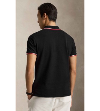 Polo Ralph Lauren Custom Slim Fit Pique-Poloshirt schwarz