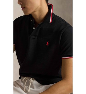 Polo Ralph Lauren Custom Slim Fit Pique-Poloshirt schwarz