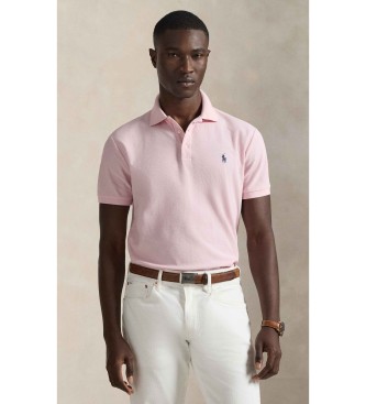 Polo Ralph Lauren P�lo de piqu� Slim Fit personalizado cor-de-rosa