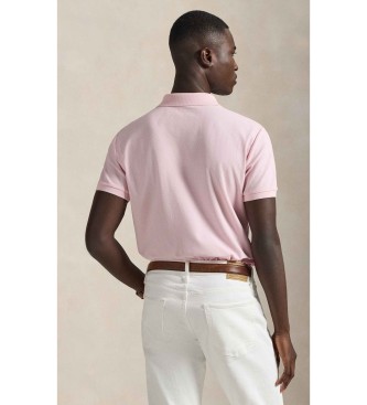 Polo Ralph Lauren P�lo de piqu� Slim Fit personalizado cor-de-rosa