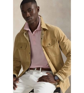 Polo Ralph Lauren P�lo de piqu� Slim Fit personalizado cor-de-rosa