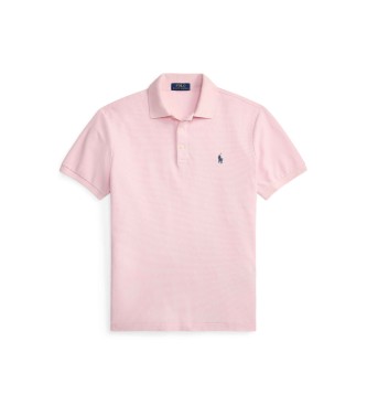 Polo Ralph Lauren P�lo de piqu� Slim Fit personalizado cor-de-rosa