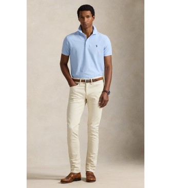 Polo Ralph Lauren Slim Fit pique polo majica modra
