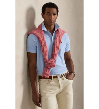 Polo Ralph Lauren Slim Fit pique polo majica modra