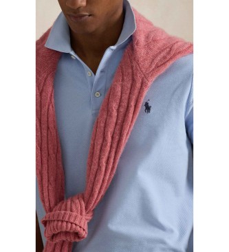 Polo Ralph Lauren Slim Fit pique polo majica modra