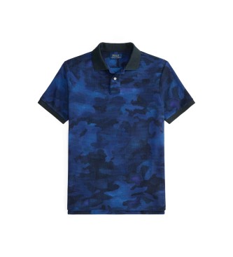Polo Ralph Lauren Custom Slim Fit navy piqu� polo