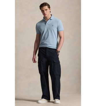 Polo Ralph Lauren Polo de piqué Custom Slim Fit índigo azul