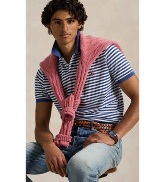Polo Ralph Lauren Polo de piqu� Custom Slim Fit Rayas azul