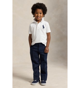 Polo Ralph Lauren Polo de piqué de algodón con Big Pony blanco