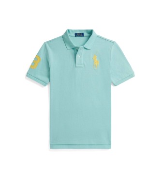Polo Ralph Lauren Polo en coton piqu� avec Big Pony turquoise