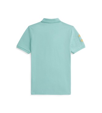 Polo Ralph Lauren Polo en coton piqu� avec Big Pony turquoise