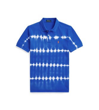 Polo Ralph Lauren P�lo em piquet de algod�o tingido de azul