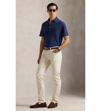 Polo Ralph Lauren Marine standaard pasvorm linnen piqu� polo