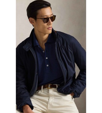 Polo Ralph Lauren Marine standaard pasvorm linnen piqu� polo
