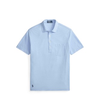 Polo Ralph Lauren Standaard linnen piqu� polo blauw