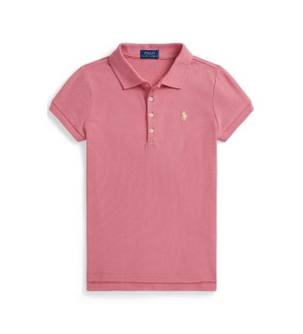Polo Ralph Lauren Pólo em piqué elástico cor-de-rosa