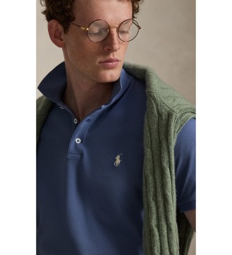 Polo Ralph Lauren Polo in piqué elasticizzato Custom Slim Fit blu