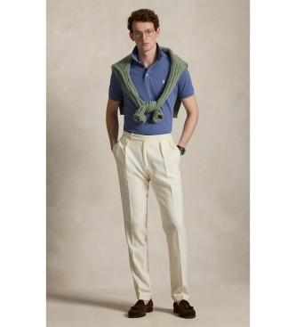 Polo Ralph Lauren Polo in piqué elasticizzato Custom Slim Fit blu