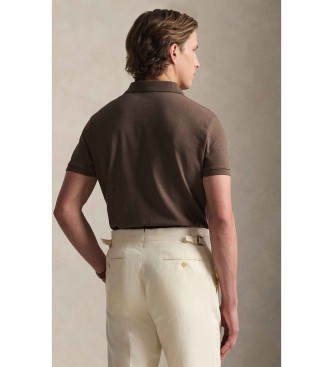 Polo Ralph Lauren Polo en piqu� stretch Custom Slim Fit marron