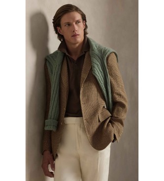 Polo Ralph Lauren Polo en piqu� stretch Custom Slim Fit marron