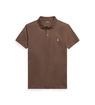 Polo Ralph Lauren Polo en piqu� stretch Custom Slim Fit marron