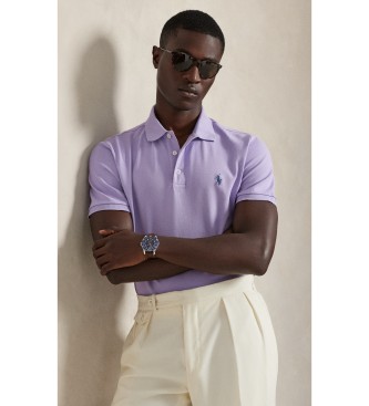 Polo Ralph Lauren Polo in piqué elasticizzato Custom Slim Fit lilla