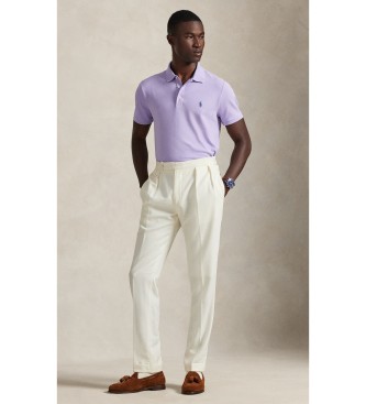 Polo Ralph Lauren Polo in piqué elasticizzato Custom Slim Fit lilla