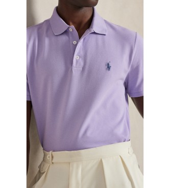 Polo Ralph Lauren Polo in piqué elasticizzato Custom Slim Fit lilla