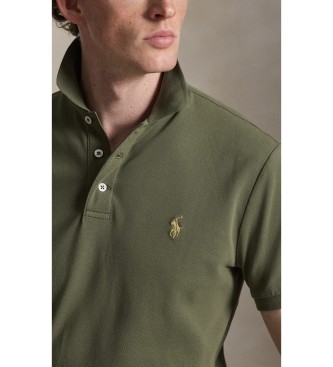 Polo Ralph Lauren Polo in piqué elasticizzato Custom Slim Fit verde scuro