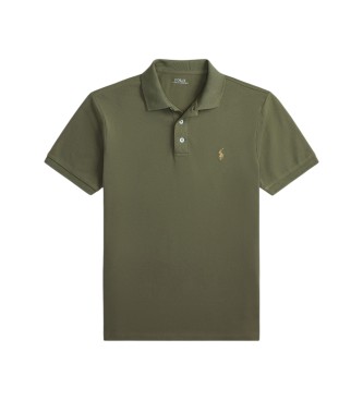 Polo Ralph Lauren Polo in piqué elasticizzato Custom Slim Fit verde scuro