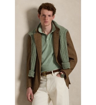 Polo Ralph Lauren Polo in piqué elasticizzato Custom Slim Fit verde