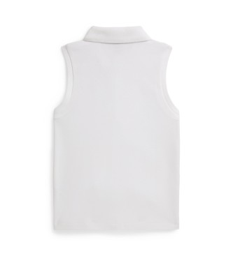 Polo Ralph Lauren White sleeveless stretch piqué polo