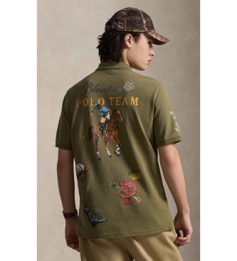 Polo Ralph Lauren Polo en piqué imprimé Classic Fit vert