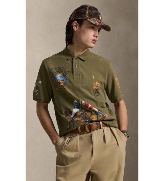 Polo Ralph Lauren Polo en piqué imprimé Classic Fit vert