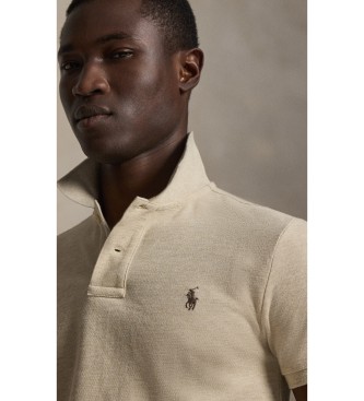Polo Ralph Lauren Polo en piqué Slim Fit beige clair