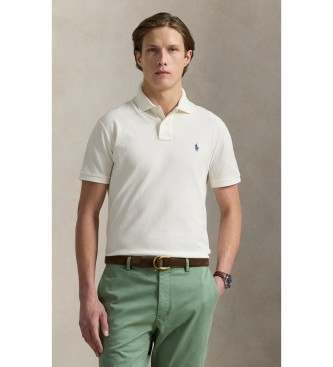 Polo Ralph Lauren Polo en piqué Slim Fit blanc crème