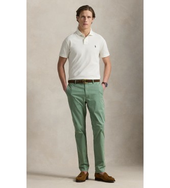 Polo Ralph Lauren Polo en piqué Slim Fit blanc crème