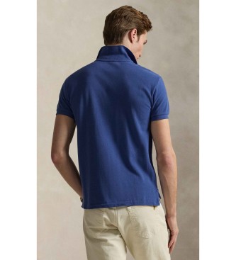 Polo Ralph Lauren Slim fit piqu� polo blauw