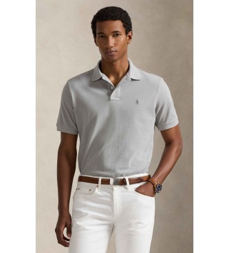 Polo Ralph Lauren Slim fit piqu� poloshirt grijs