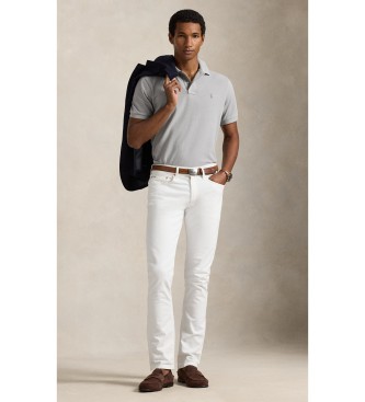 Polo Ralph Lauren Slim fit piqu� poloshirt grijs
