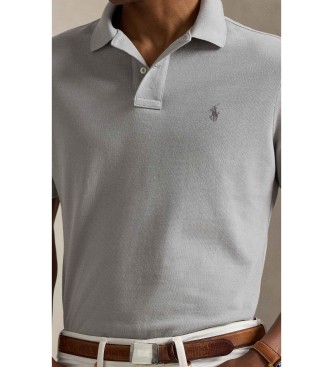 Polo Ralph Lauren Slim fit piqu� poloshirt grijs
