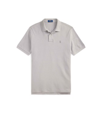 Polo Ralph Lauren Slim fit piqu� poloshirt grijs