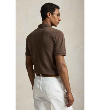 Polo Ralph Lauren Slim fit piqu� poloshirt bruin
