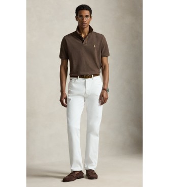 Polo Ralph Lauren Slim fit piqu� poloshirt bruin