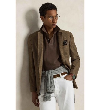 Polo Ralph Lauren Slim fit piqu� poloshirt bruin