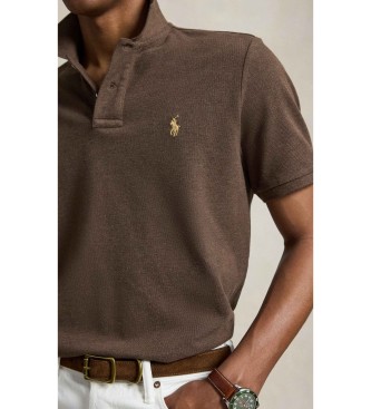 Polo Ralph Lauren Slim fit piqu� poloshirt bruin