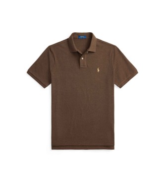 Polo Ralph Lauren Slim fit piqu� poloshirt bruin