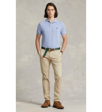 Polo Ralph Lauren Polo piqué slim fit azzurro chiaro